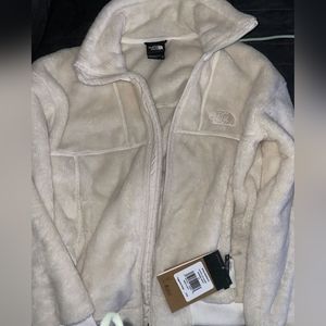 The North Face Women's Luxe Osito Full Zip Jacket-Gardenia White